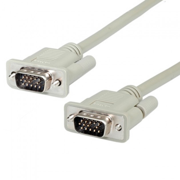 CAVO MONITOR VGA SPINA-SPINA C/2 FERRITI NICKEL UL 2919 -  30MT ROHS 100% RAME