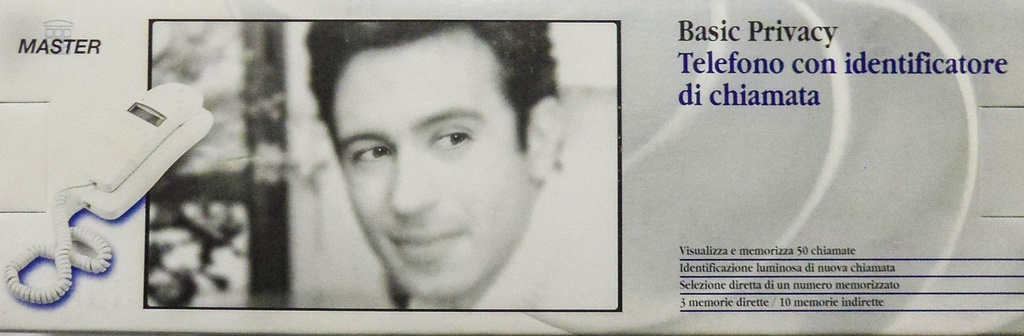 TELEFONO C/IDENTIFICATORE DI CHIAMATA MASTER BLU