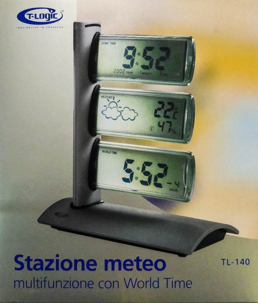 STAZIONE METEO MULTIFUNZIONE CON WORLD TIME