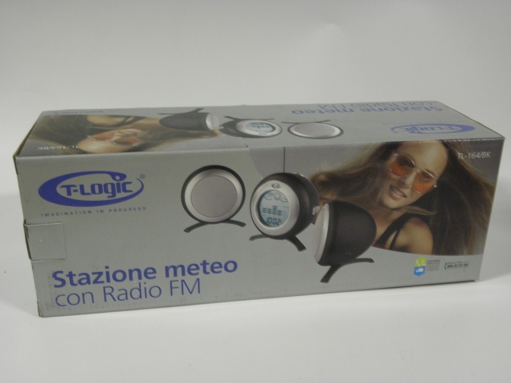STAZIONE METEO CON RADIO FM NERO
