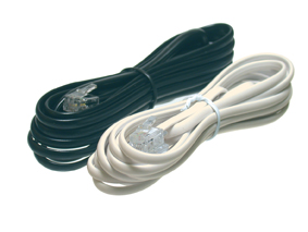 CAVO TEL. 3MT SPINA-SPINA 6/6C AVORIO 100% RAME STAR