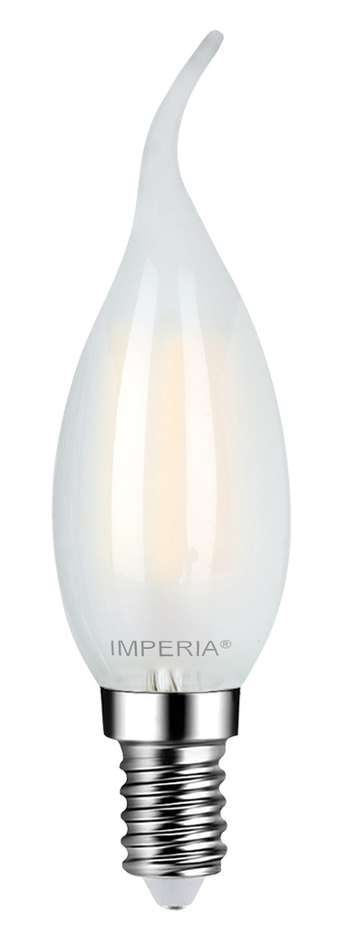 FILOLED COLPO DI VENTO 4W 4000K E14 25000H SMERIGLIATA IMPERIA 6017203
