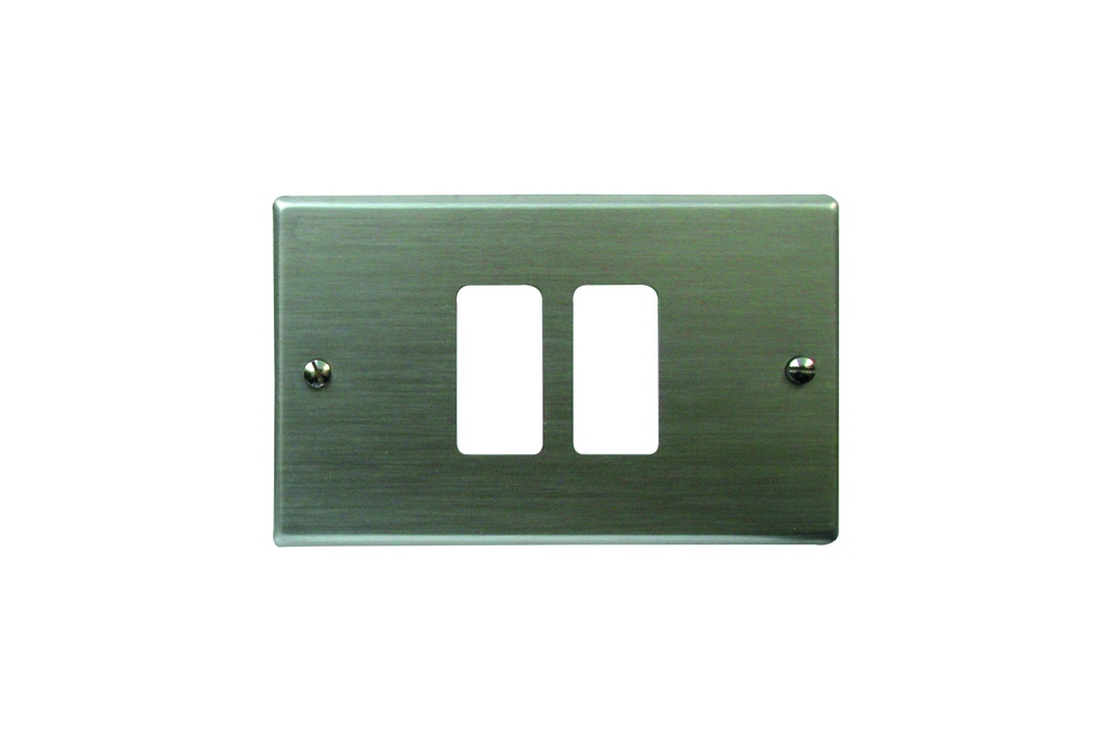 PLACCA FAEG ALLUMINIO ANODIZZATO PAGLIERINO TIPO MAGIC 2 POSTI