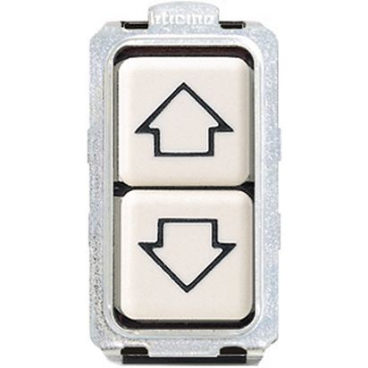 DOPPIO PULSANTE 1P NO 10A CON FRECCE INDICATIVE