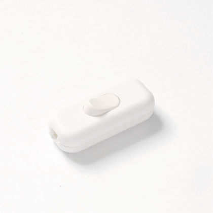 INTERRUTTORE FAI PASSANTE 2A 250V TASTO A BILANCIERE BIANCO