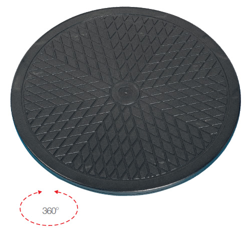 CIRCLE SUPPORTO ROTANTE IN PLASTICA PER TUTTE LE TV BLACK OMB