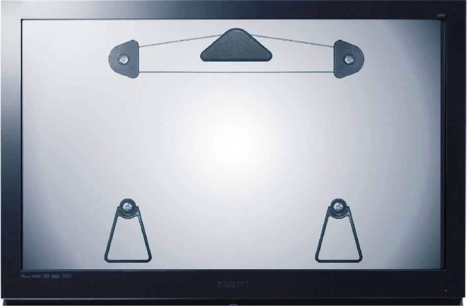 LEDFIX SUPPORTO A MURO TV ULTRA PIATTE  CHE SI APPENDE COME UN QUADRO  OMB