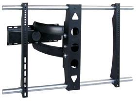 OPERA 4 SUPPORTO MURO IN ALLUMINIO 2 SNODI TV LCD 30'' 50'' BLACK  OMB