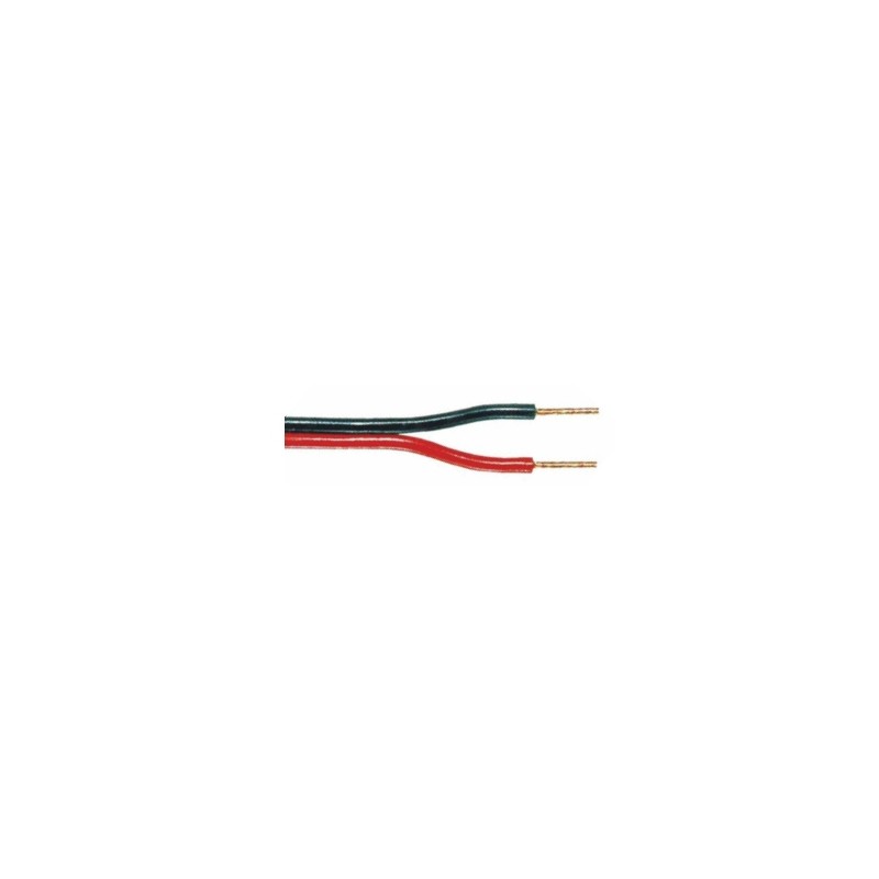 CAVO ELETTRICO NEDIS PIATTINA AUDIO 2X1 ROSSO/NERO 100MT
