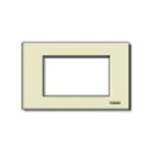 PLACCA VIMAR RESINA A SCATTO AVORIO SERIE 8000 3 POSTI