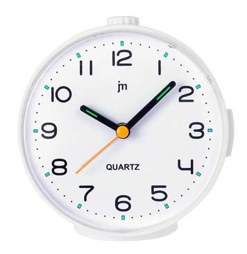 SVEGLIA QUARZO ANALOG.MOVIMENTO CONTINUO SILENZ.BIANCO
