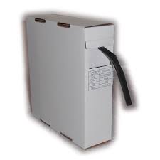 GUAINA TERMORESTRINGENTE CONTAKT  2:1-125°C NERA Ø 2.4MM ROLL BOX 15MT