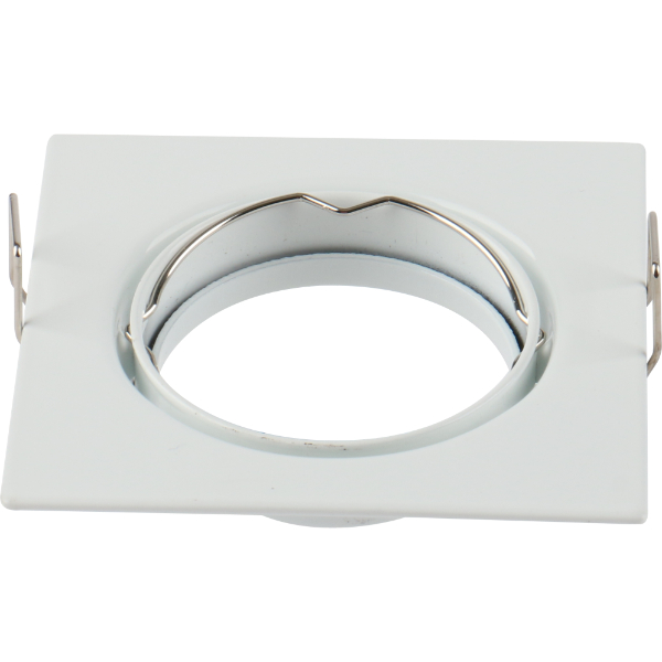 PORTA LAMPADA ORIENTABILEQUADRATO BIANCO