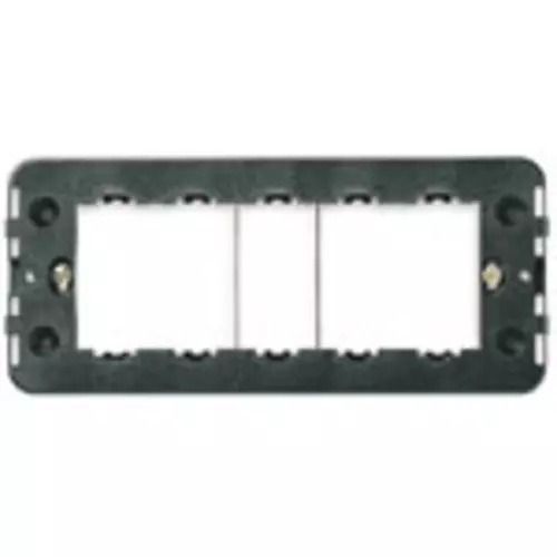 SUPPORTO 5 MODULI SPECIALI, CON VITI, PER SCATOLE DA INCASSO RETTANGOLARI 5 MOD.