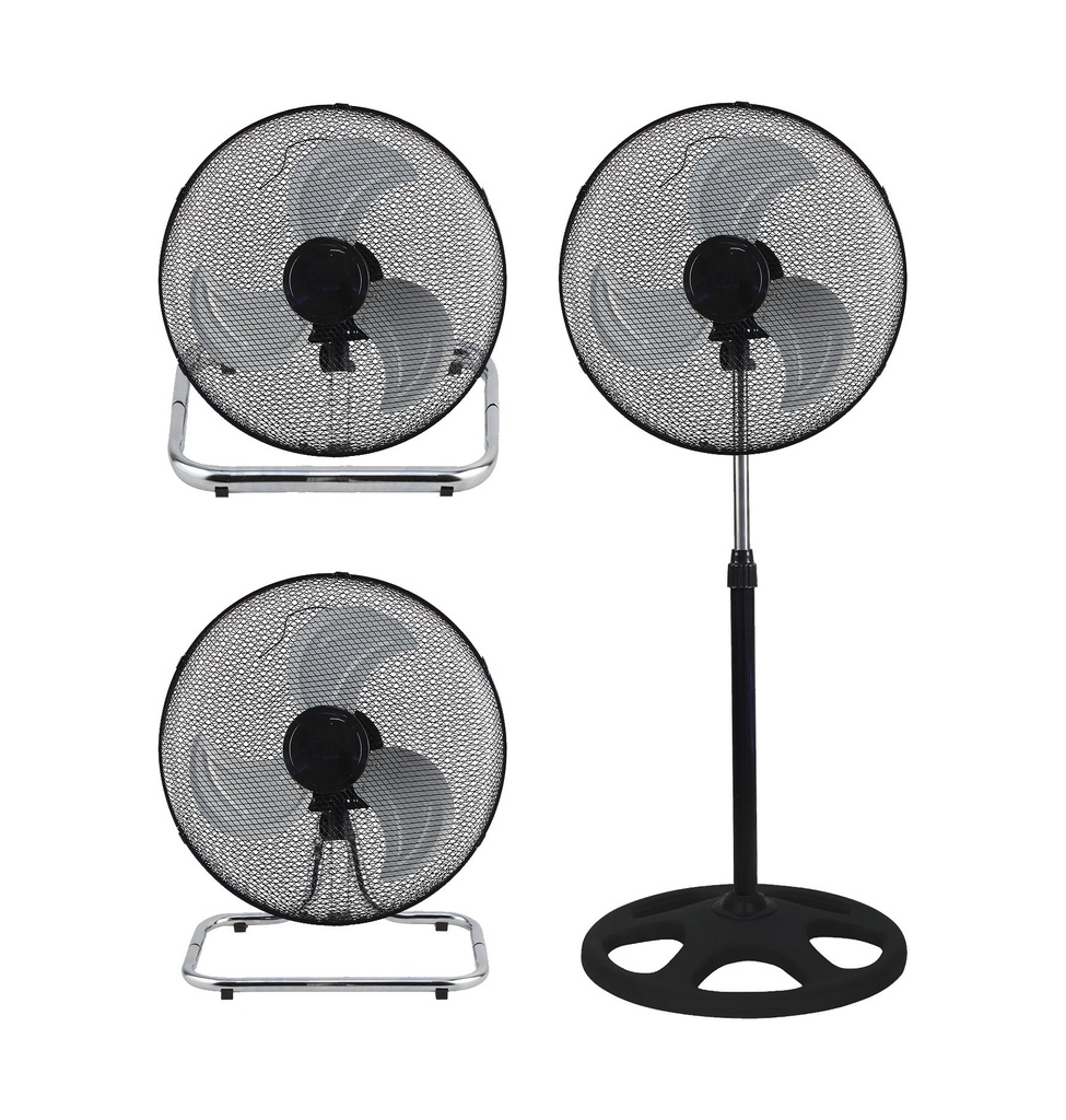 VENTILATORE A PIANTANA VINCO 3IN1 Ø 45CM. - ALTEZZA 150CM. POTENZA 90W 3 VELOCTA' 