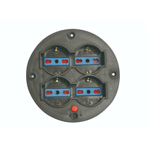 Disco per avvolgitutto 110mm 4 prese 2p+T 230V IP20