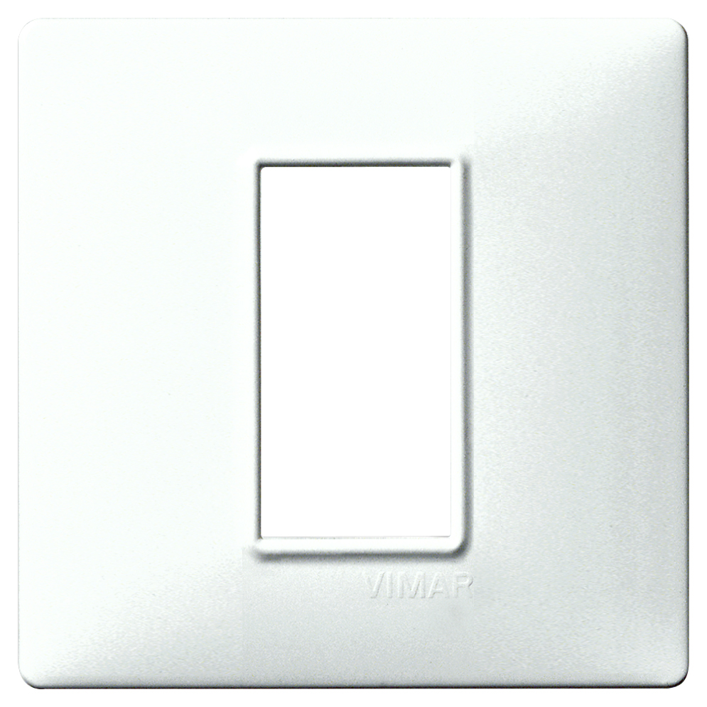 PLACCA VIMAR TECNOPOLIMERO SERIE PLANA AVORIO 1 POSTO