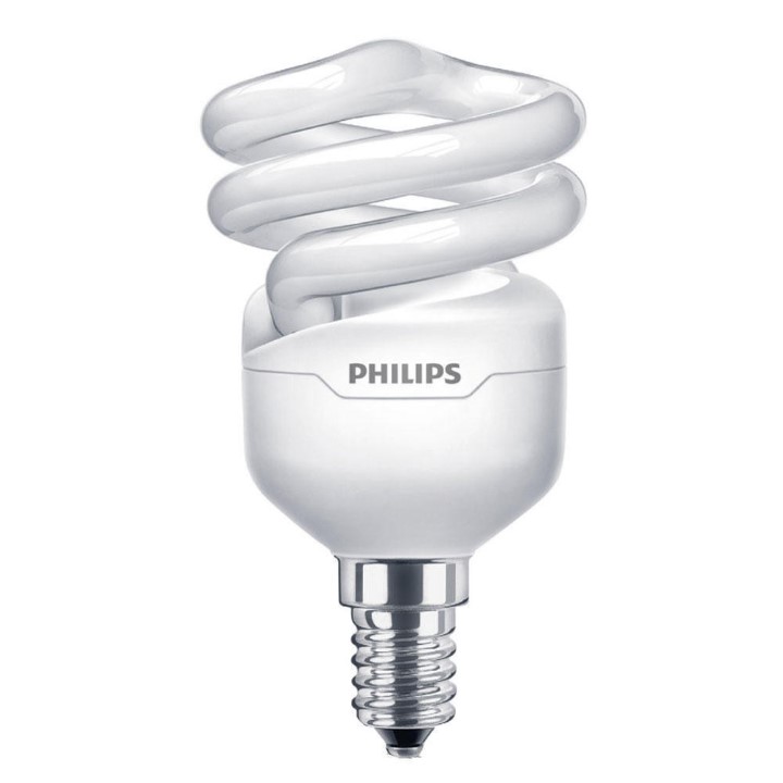 LAMPADA RISPARMIO ENERGIA PHILIPS TORNADO SPIRALE 230V 8W E14 6500K 214290