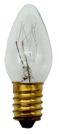 LAMPADINA INCANDESCENTE  OLIVA 7.5W 220V  E12 MED