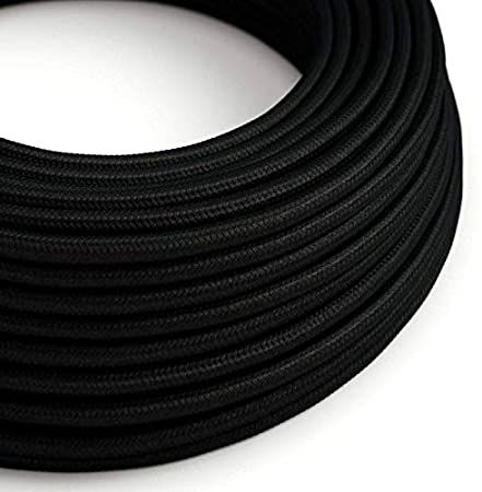 CAVO ELETTRICO TONDO SETA 2X0.75 NERO 50 MT. IMQ