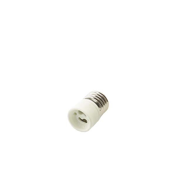 PORTALAMPADA ADATTATORE MASCHIO E27 FEMMINA GU10 PORCELLANA FAI