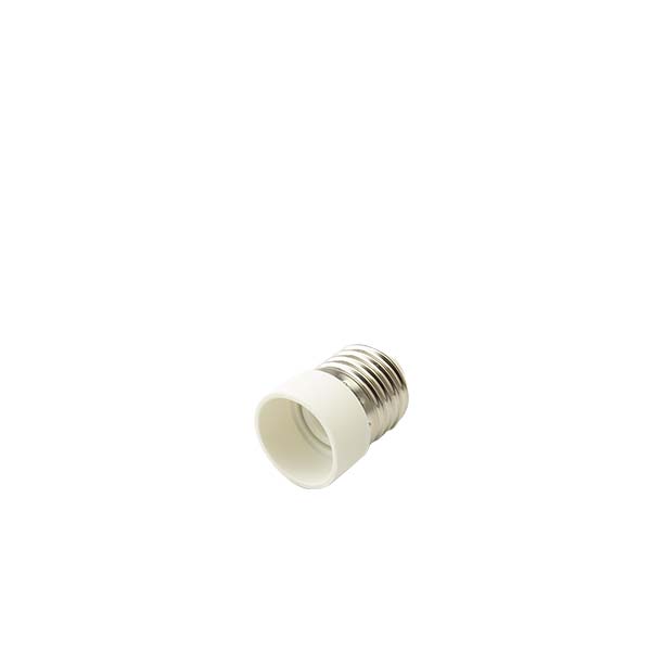 PORTALAMPADA ADATTATORE MASCHIO E27 FEMMINA E14 TERMOPLASTICO FAI