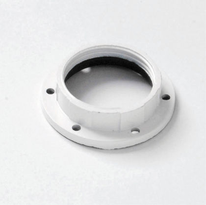 GHIERA FAI FILETTATA BIANCO E27 TERMOPLASTICO 
