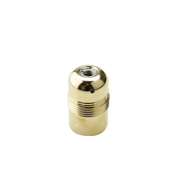 PORTALAMPADA FAI OTTONE E27 CAMICIA LISCIA IN METALLO