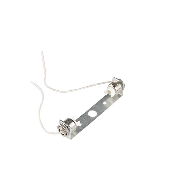 PORTALAMPADA PER ALOGENE R7S PER LAMPADE Z LUNGHEZZA 78MM CON STAFFA CAVI 25CM E  FORI Ø4.2MM FAI 