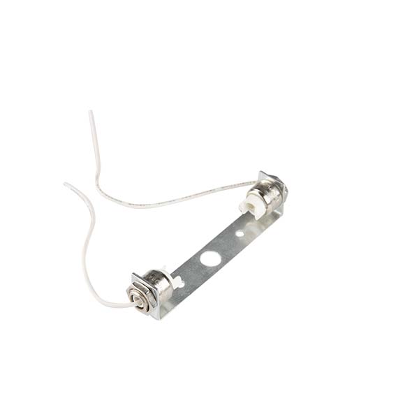 PORTALAMPADA PER ALOGENE R7S PER LAMPADE Z LUNGHEZZA 118MM CON STAFFA CAVI 25CM E FORI Ø 4.5MM FAI 