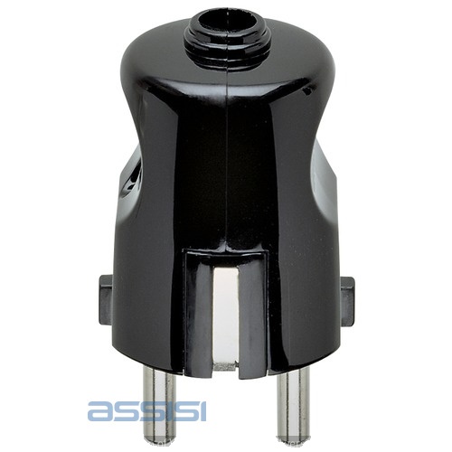 SPINA SCHUKO 16A  NERO MED