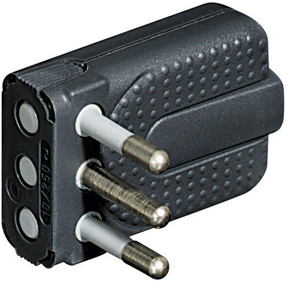 KIT - SPINA CORNER SALVASP. 2P+T 10A GRIGIO BTICINO