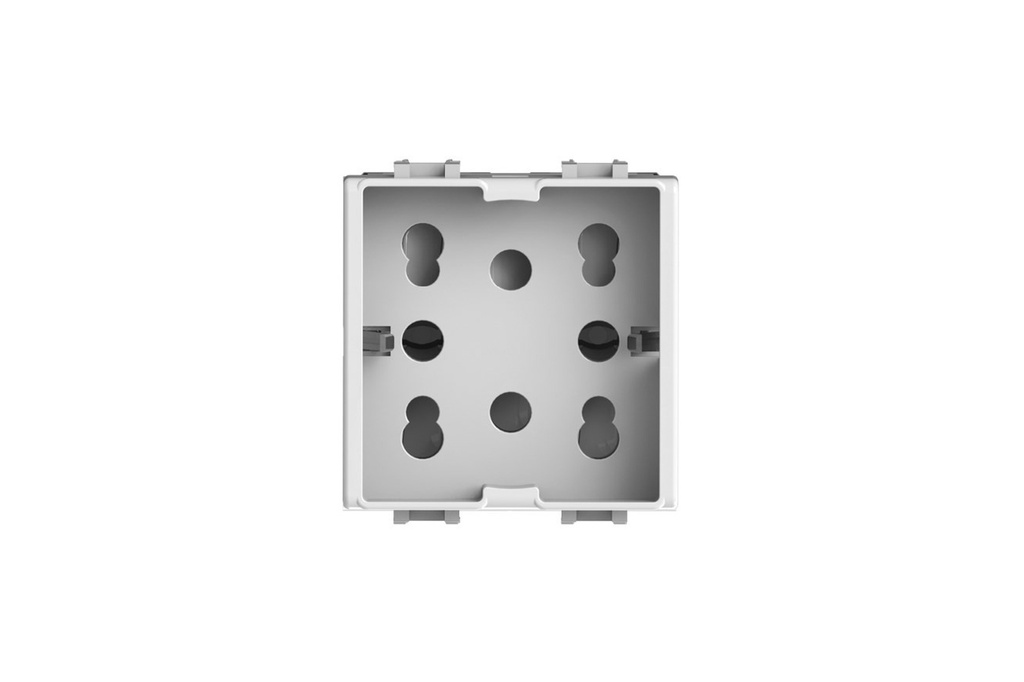FRUTTO FAEG UNIVERSALE 2 PRESE BIVALENTI 10/16A+ TERRA+SCHUKO TIPO GEWISS SYSTEM