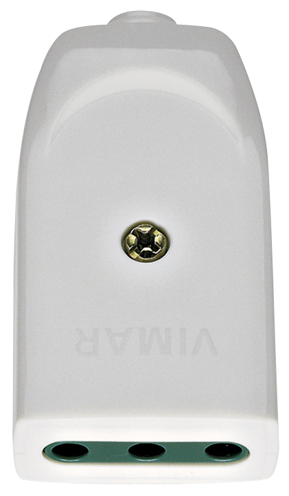 PRESA CIVILE VIMAR 2P+T 10A  STD ITA TIPO P11 250V BIANCO