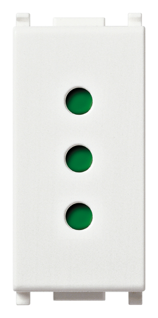 FRUTTO VIMAR PRESA 2P+T 10A DA INCASSO 10/16A 250V SERIE PLANA  BIANCO
