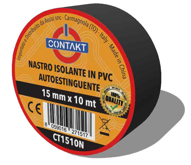 NASTRO ADESIVO ISOLANTE CONTAKT 19MMX25MT NERO