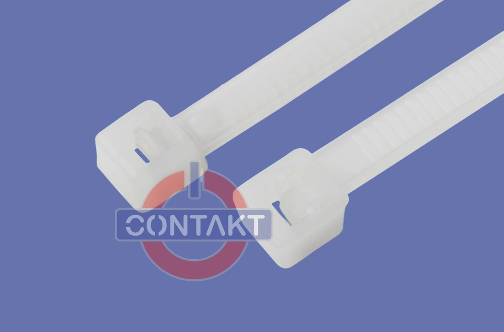 FASCETTA NYLON CONTAKT 4.8X400MM Ø130 22KG 100PZ BIANCO