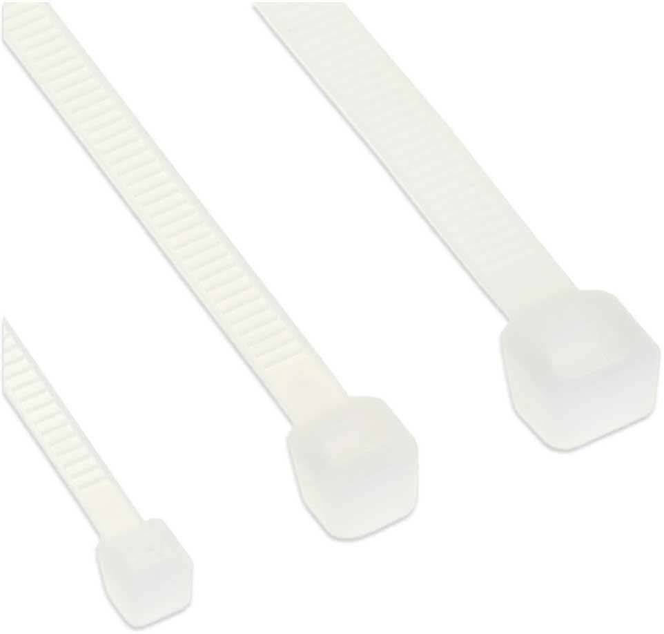 FASCETTA NYLON CONTAKT 7.8X300MM Ø82 54KG 100PZ BIANCO