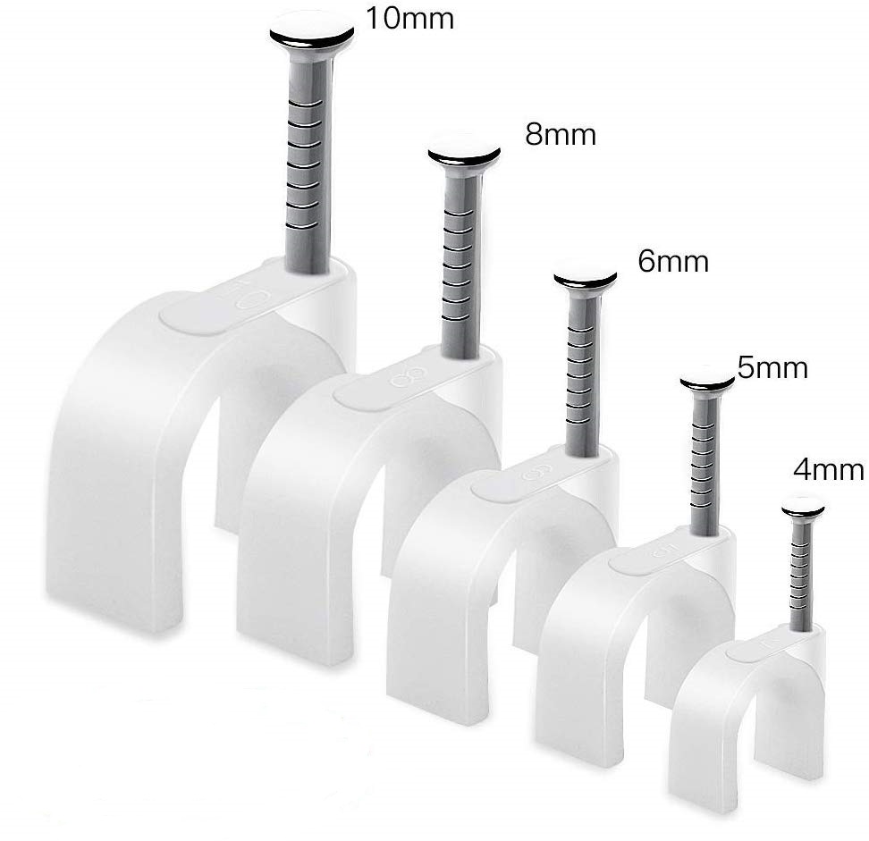 FISSACAVI FAEG IN PLASTICA CON CHIODO INCORPORATO Ø20MM PZ.50 (PREZO SINGOLO)
