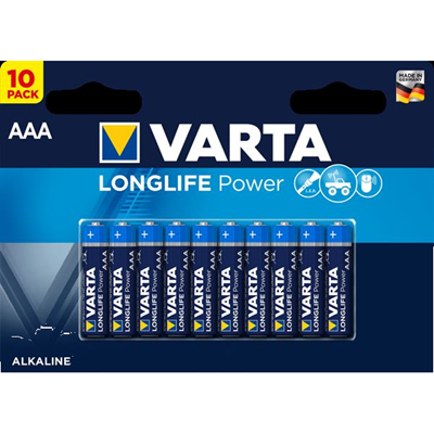 PILE VARTA ALKALINE LONGLIFE POWER MINISTILO AAA BL.10 4903B10