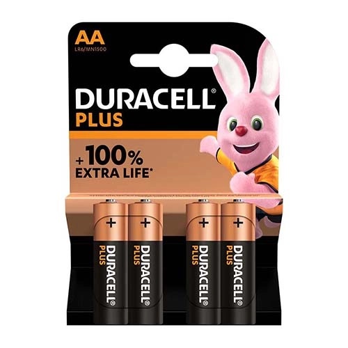 PILE DURACELL ALKALINE STILO  AA  BL. 4