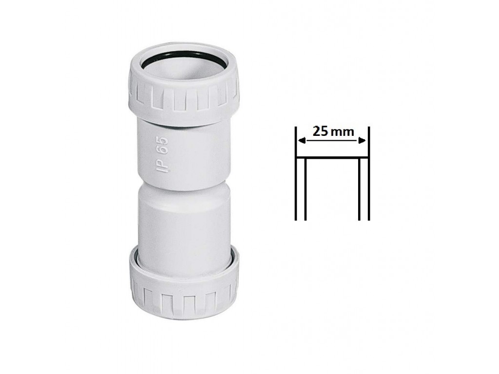 GIUNTO FAEG MANICOTTO DIRITTO PER TUBI RIGIDI STAGNA TUBO-TUBO  IP65 Ø25
