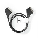 CAVO VIDEO MATSUYAMA  SCART -SCART  SPINA - SPINA  1.5M  NERO 1.5MT