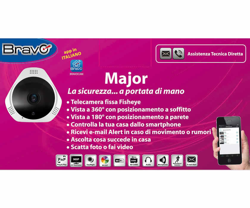 92902922 TELECAMERA PANORAMICA MAJOR BRAVO
