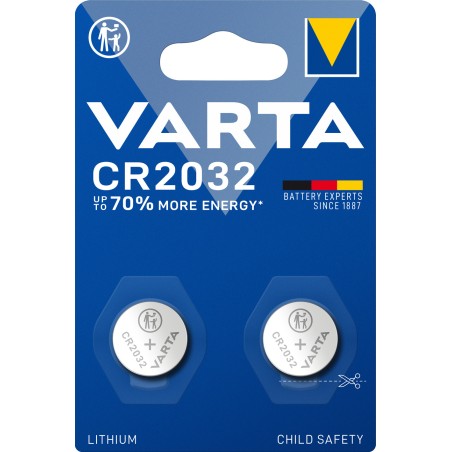 PILE VARTA SPECIALISTICHE 3V LITHIO BL. 2 6032/CR2032