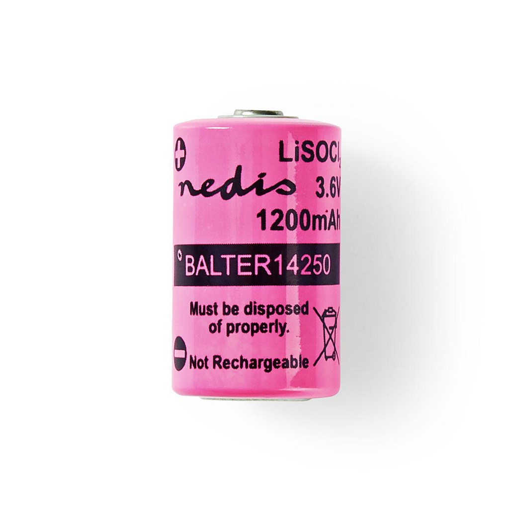 BATTERIA LITHIO  1/2AA 3.6V 1.2AH POLO HZ040
