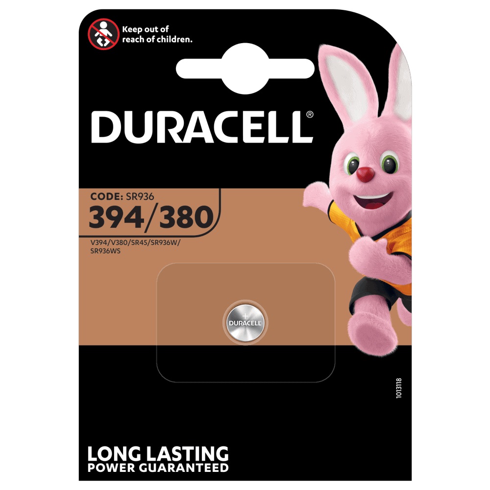 PILE DURACELL PER OROLOGIO SILVER OXIDE BL. 1 D394