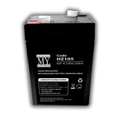 BATTERIA MATSUYAMA RICARICABILE AL PIOMBO  6V 4.5AH FASTON 4.8MM  L70XP48XH101