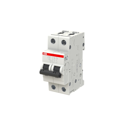 INTERRUTTORE ABB MAGNETOTERMICO AUTOMATICO 4500KA 2P + 2 MODULI - S202L 16A 