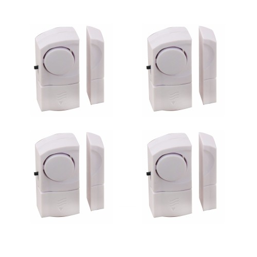 MINI ALLARME SET 4 ALLARMI MAGNETICI PER PORTE E FINESTRE VELAMP